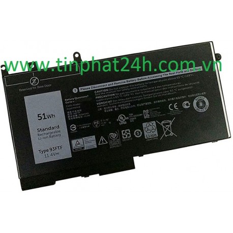 Battery Laptop Dell Latitude E5480 E5580 E5280 E5488 Precision M3520 51Wh 93FTF D4CMT 083XPC 4YFVG